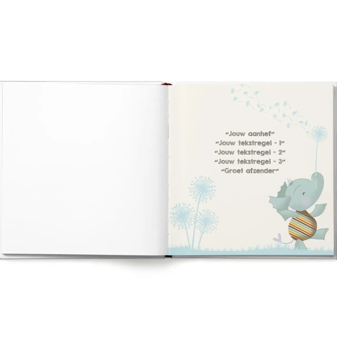 Babyboek "Welkom op de wereld" personaliseren