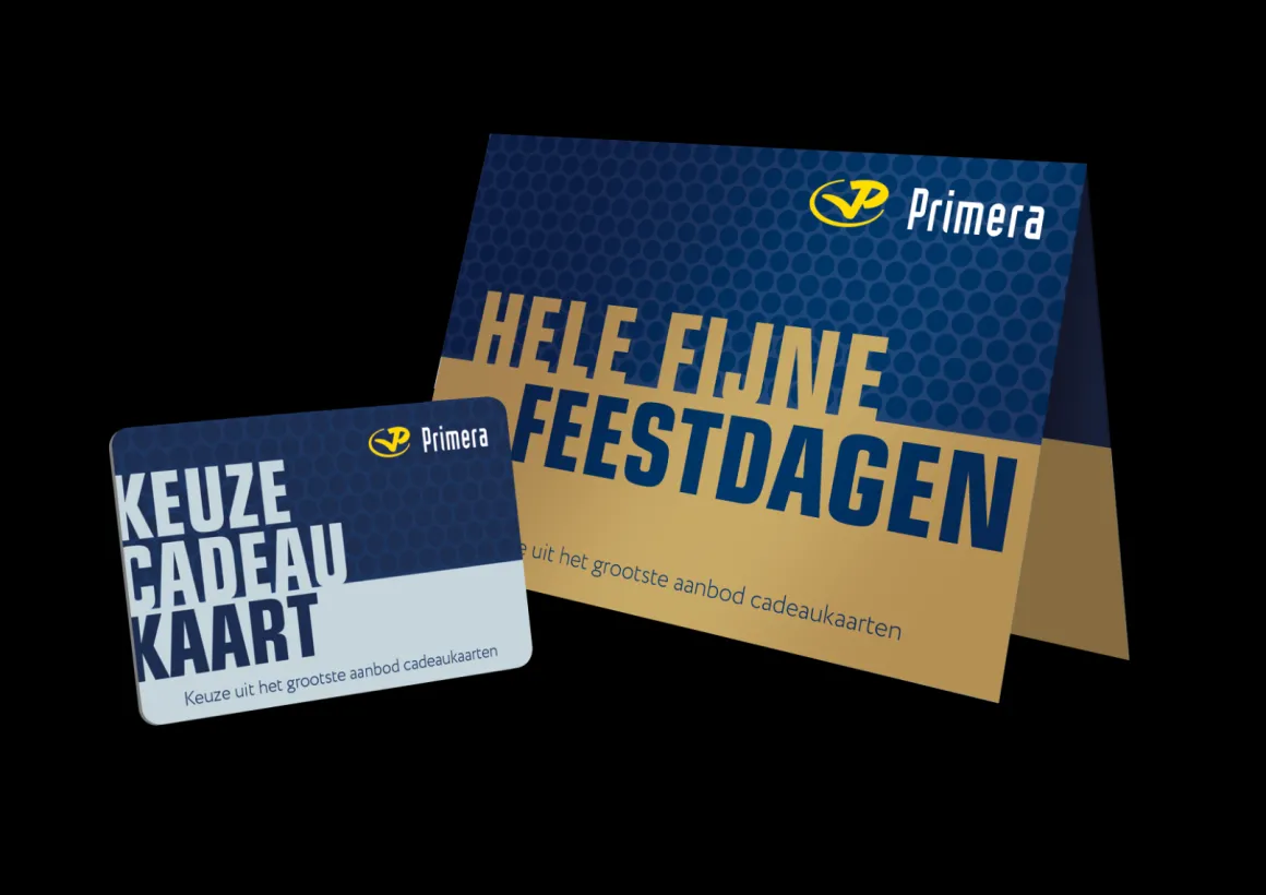 Bloomposy met Fijne Feestdagen Primera Keuze Cadeaukaart
