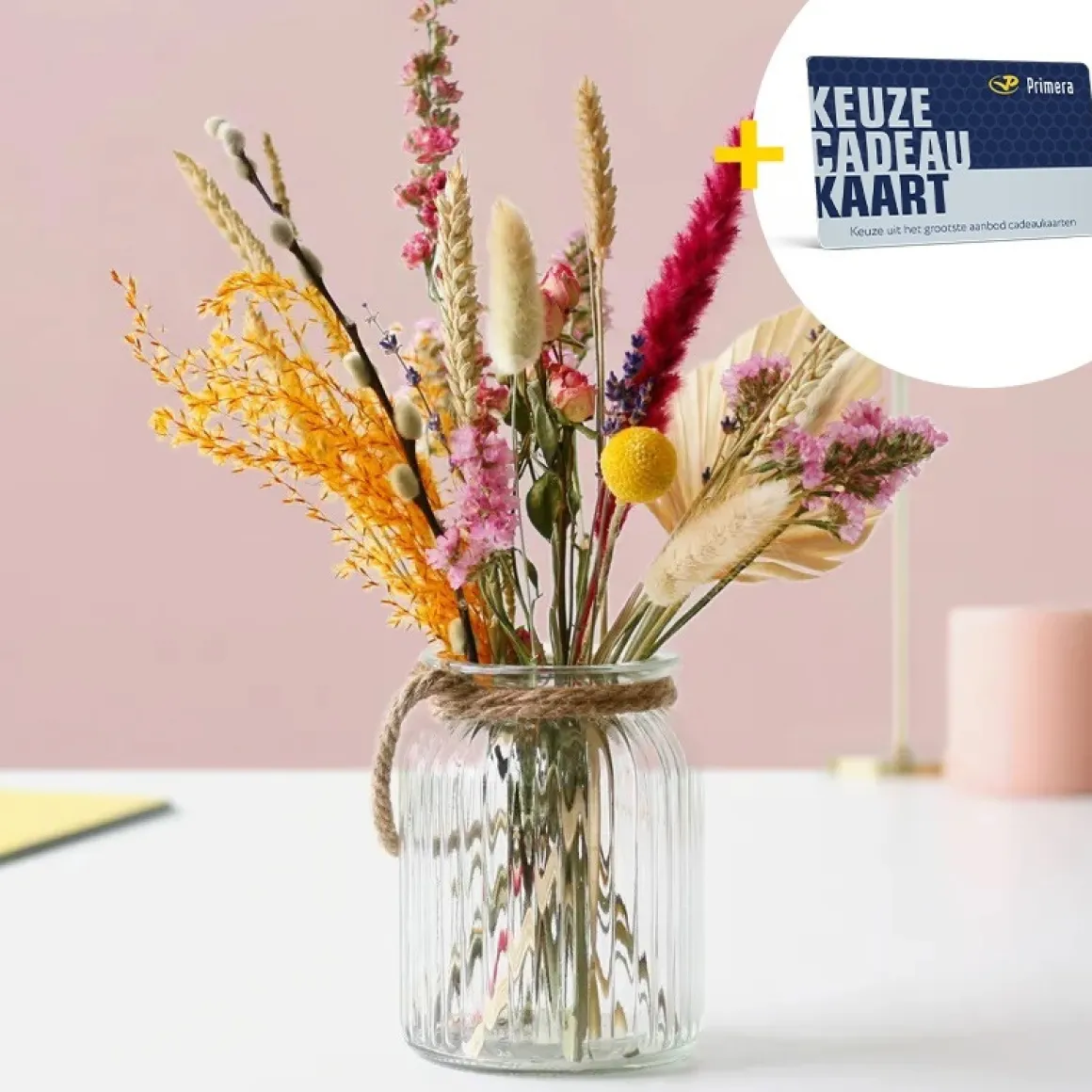 Bloomposy met Hieperdepiep hoera Primera Keuze Cadeaukaart
