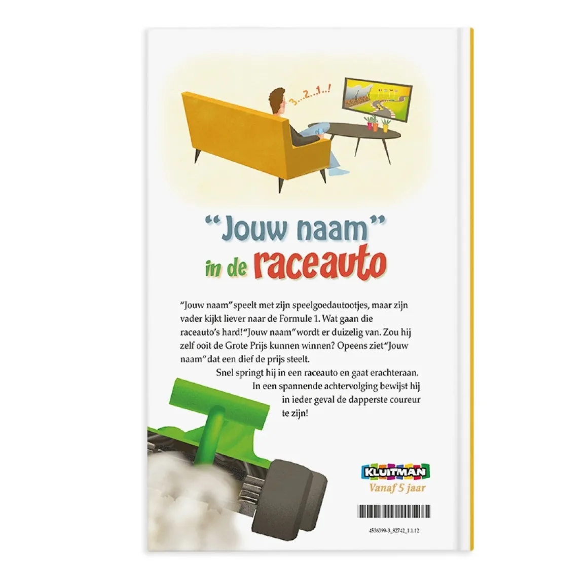 Boek "Daan in de raceauto" personaliseren