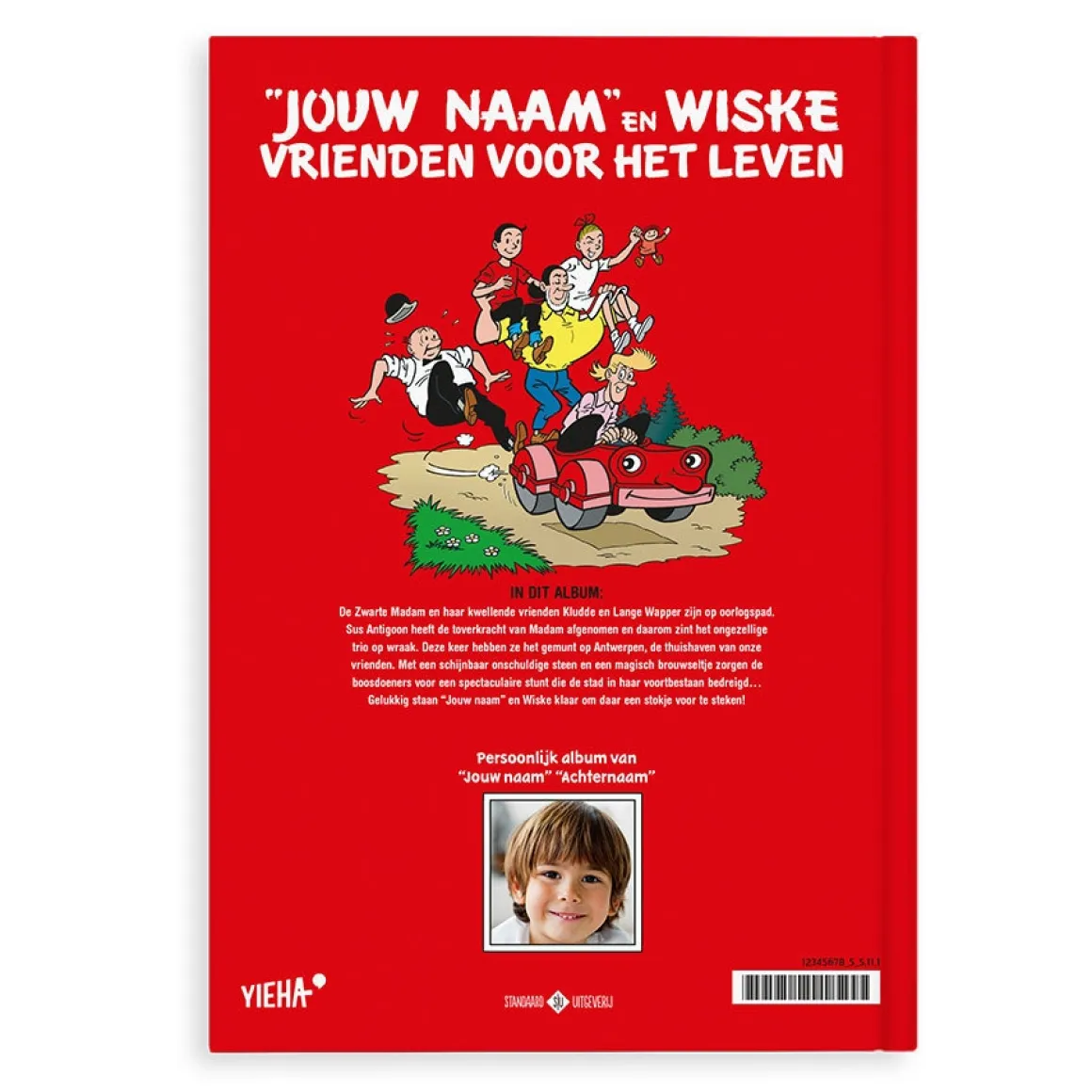 Boek "Suske en Wiske - De Stuivende Stad" met naam