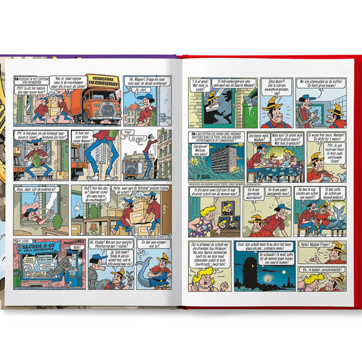 Boek "Suske en Wiske - De Stuivende Stad" met naam
