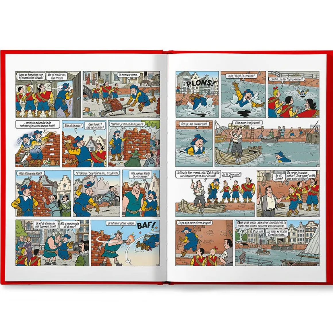 Boek Suske & Wiske "De nachtwachtbrigade" met naam