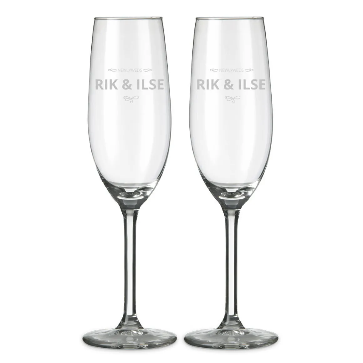 Champagneglas graveren