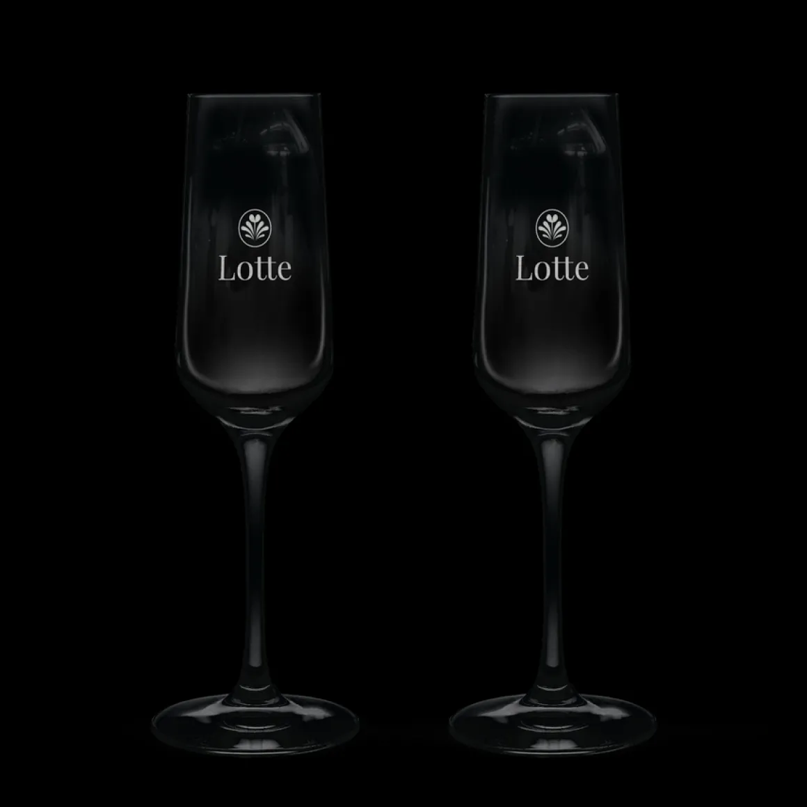 Champagneglas graveren