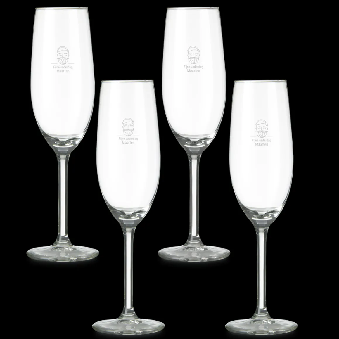 Champagneglas graveren
