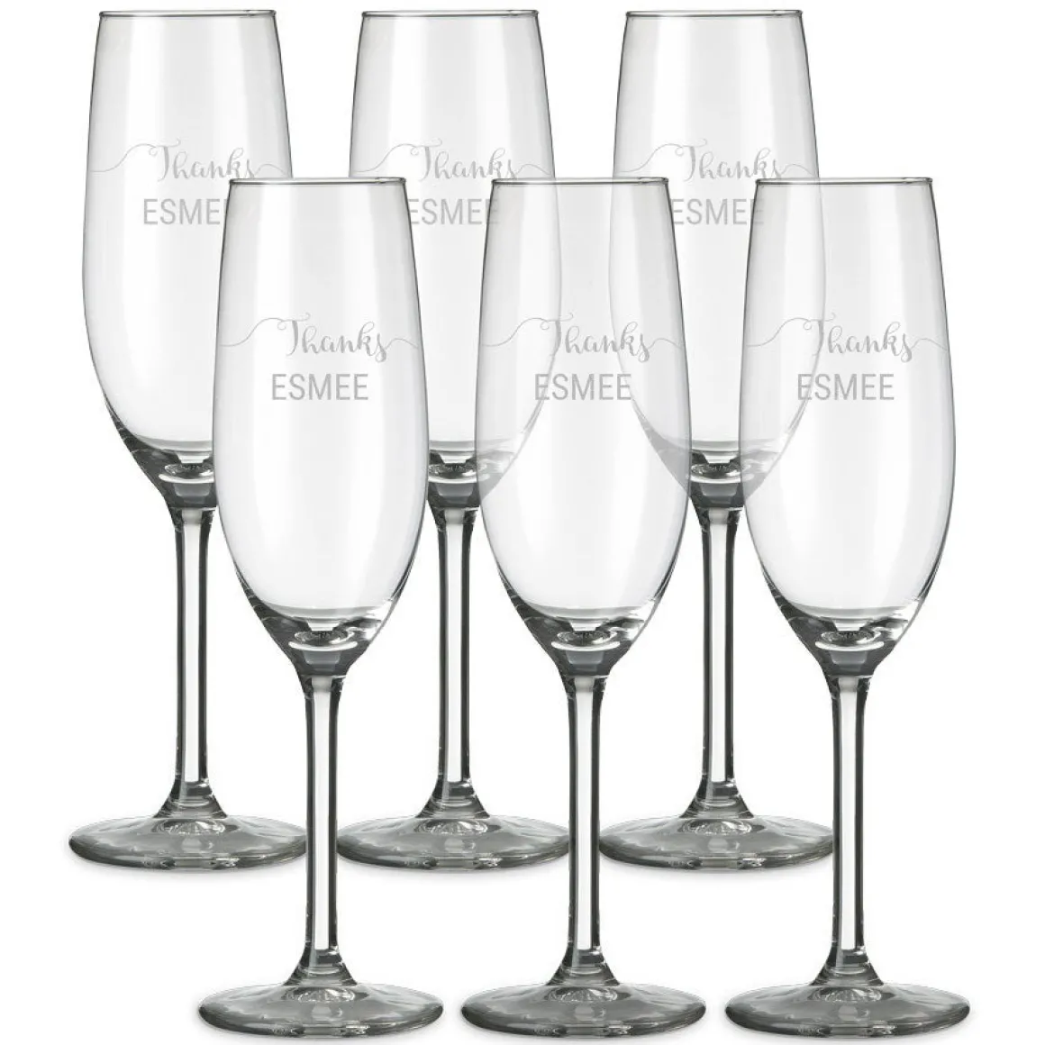 Champagneglas graveren