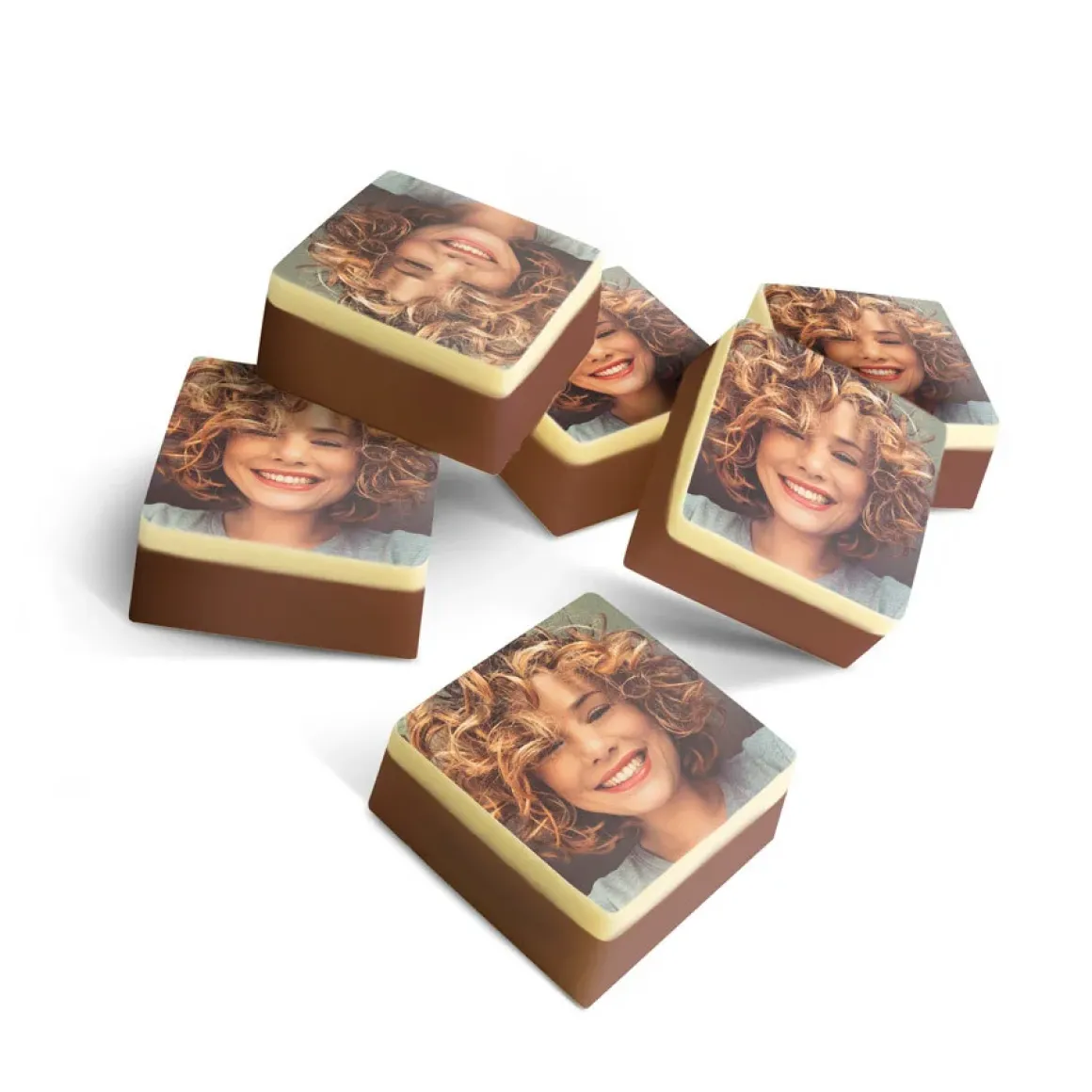 Chocolade bonbons met foto