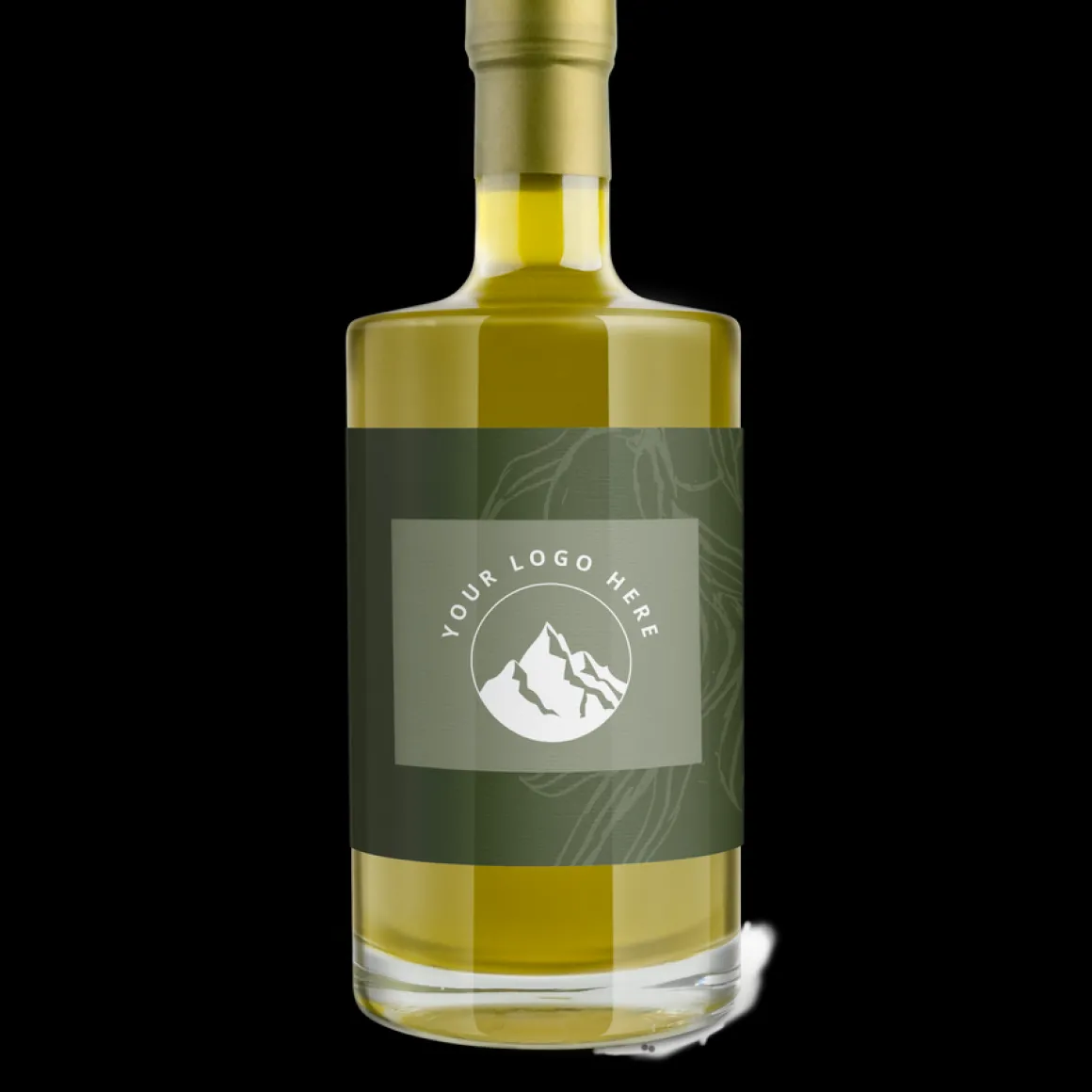 Olijfolie bedrukt met naam en foto - 500 ml