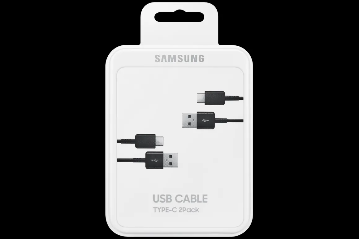 Samsung USB-A to USB-C cable 1,5m duopack zwart